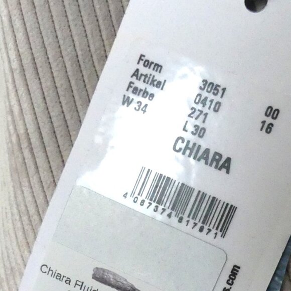 MAC Jeans Chiara Fluid Corduroy Pull On Trouser Pants USA Size 2 EU 32 - Picture 8 of 13